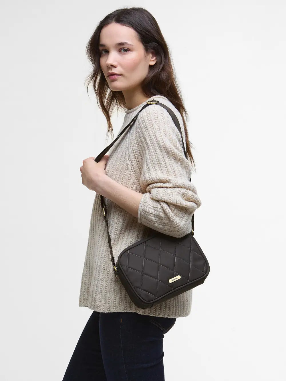 Barbour Quilted Crossbody Bag - Olive
