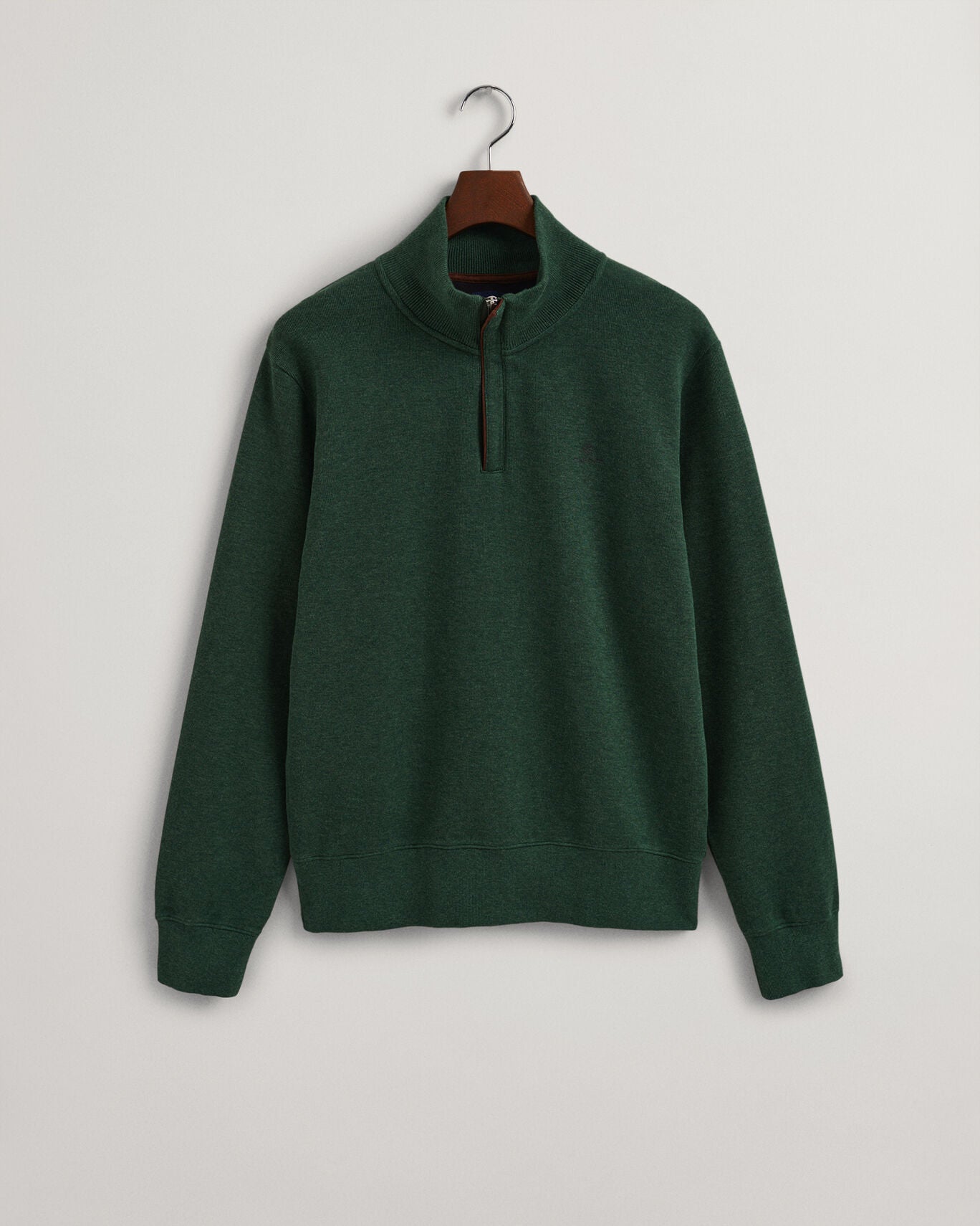 Gant Sacker Half Zip Sweater - Tartan Green