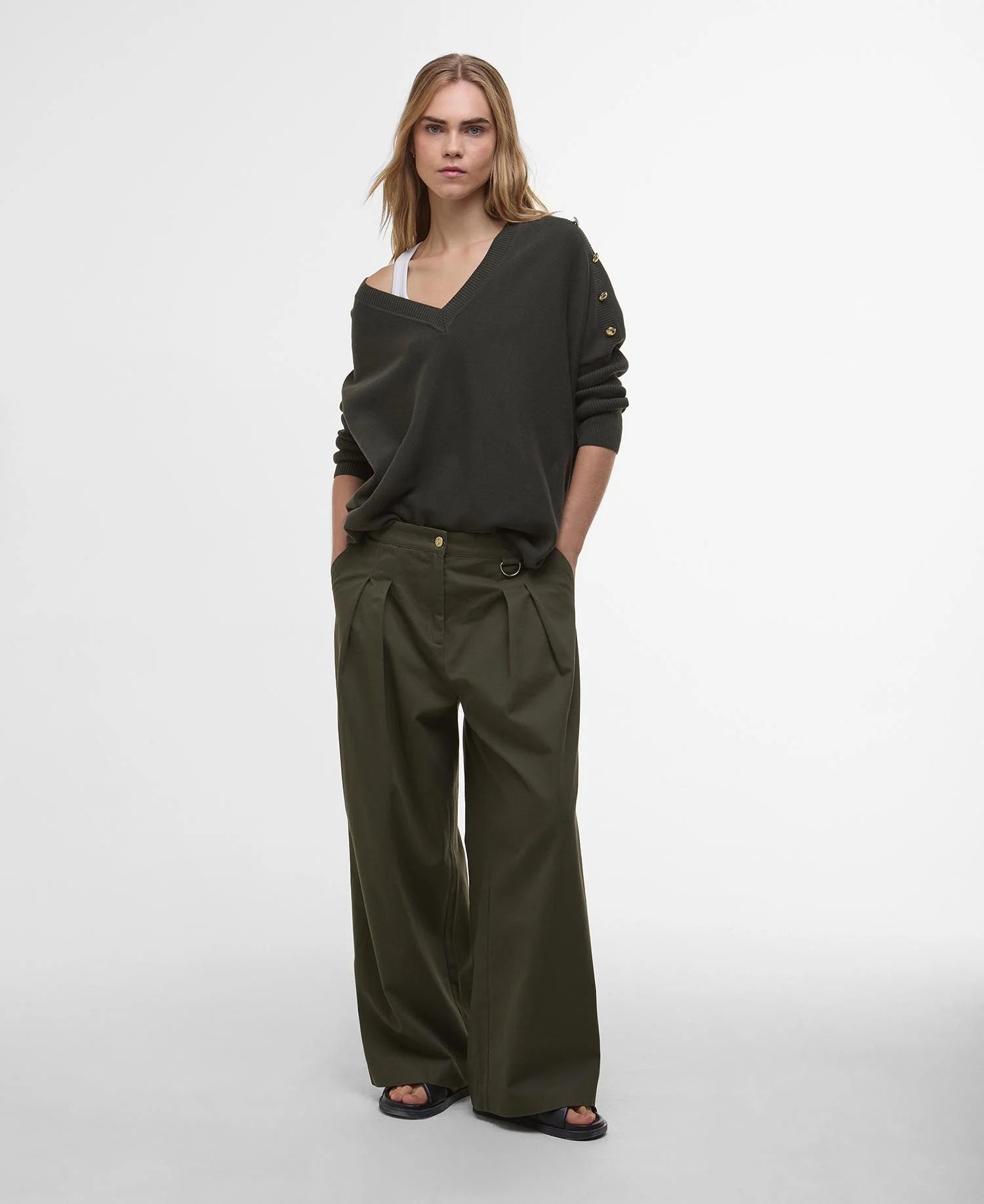 Barbour International Sierra Knitted Jumper - Envy