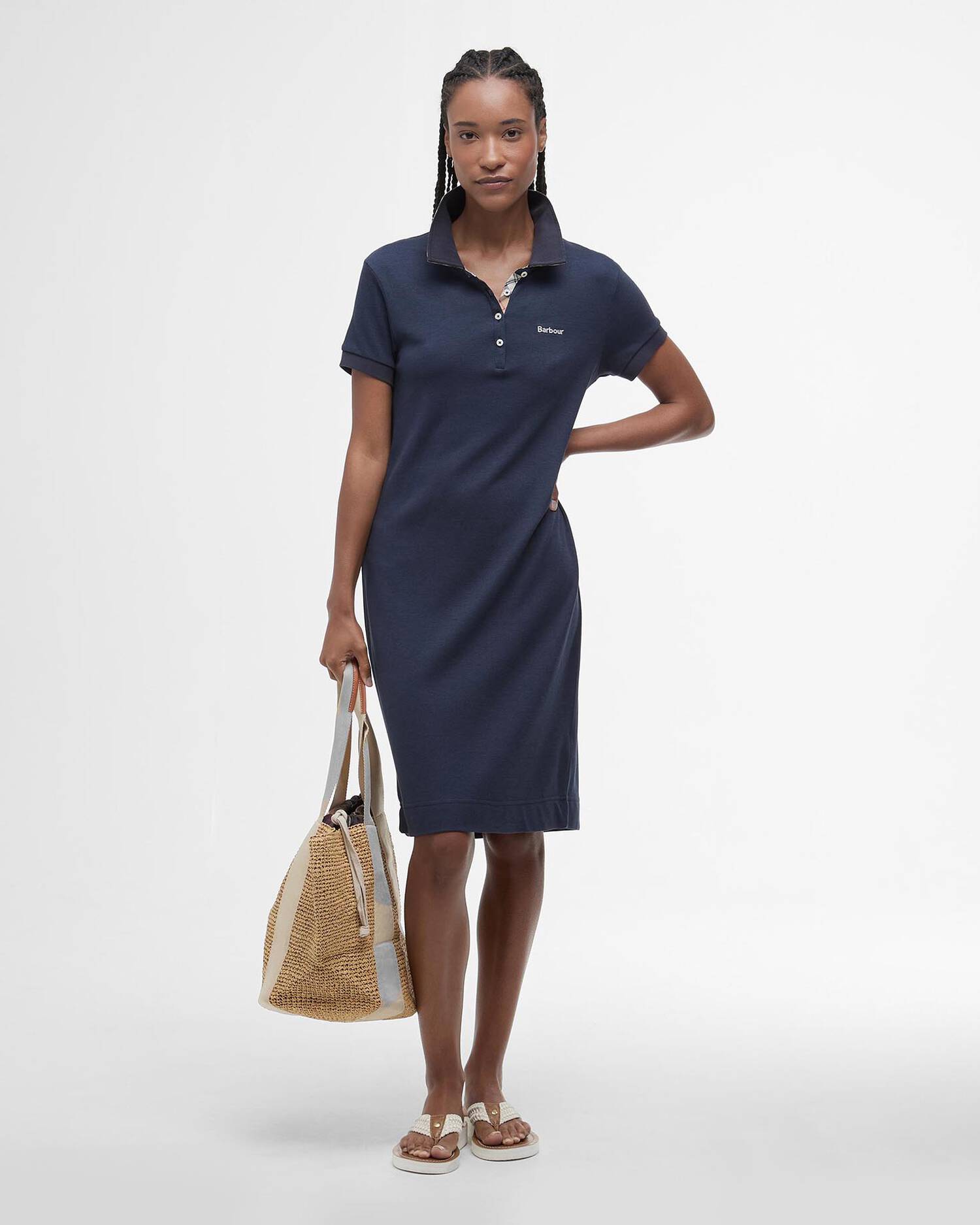 Barbour Polo Dress - Navy