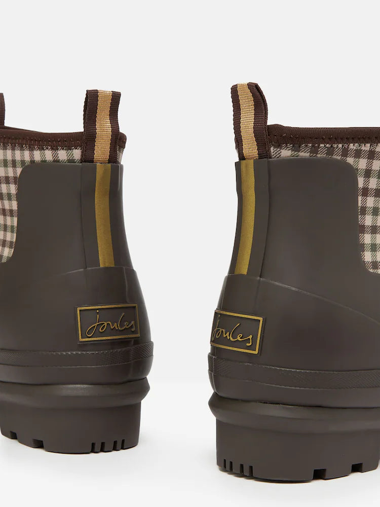 Joules Foxton Chocolate Brown Neoprene Lined Ankle Wellies