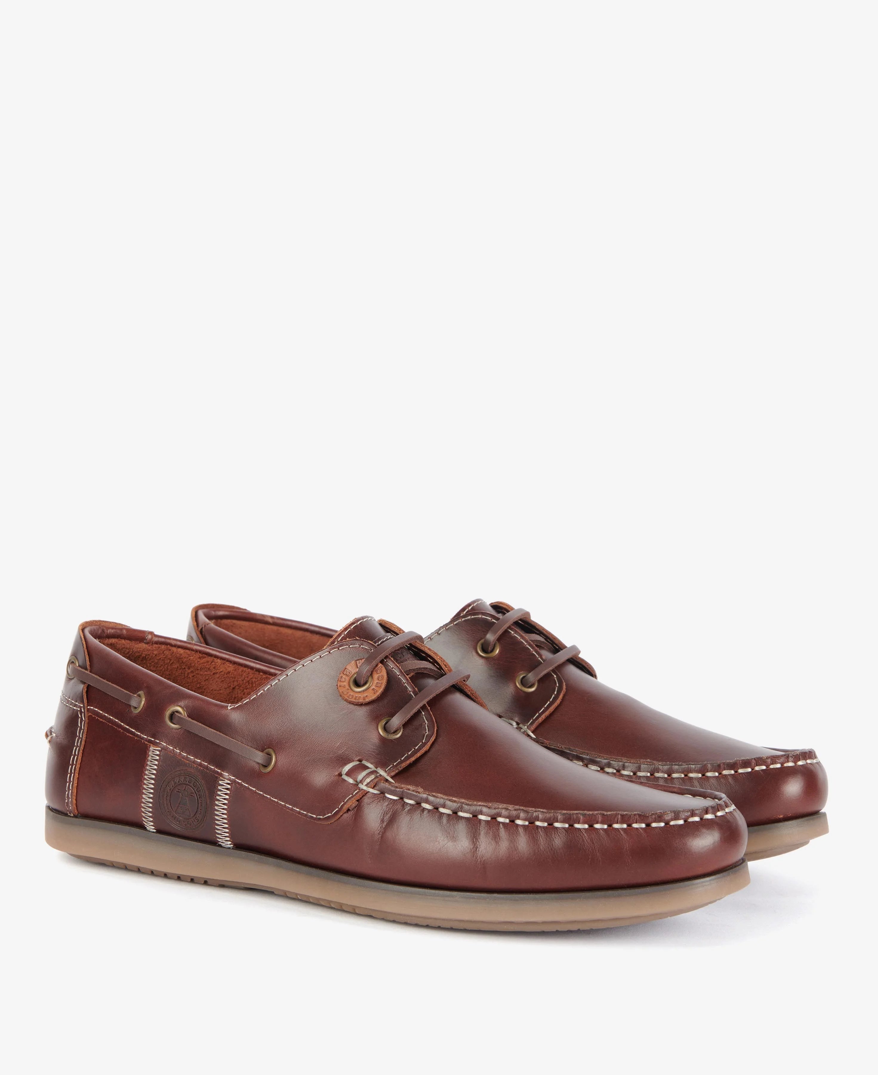 Barbour Wake Boat Shoes - Mahogany