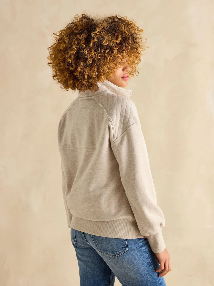 Joules Racquet Cream Half Zip Sweatshirt