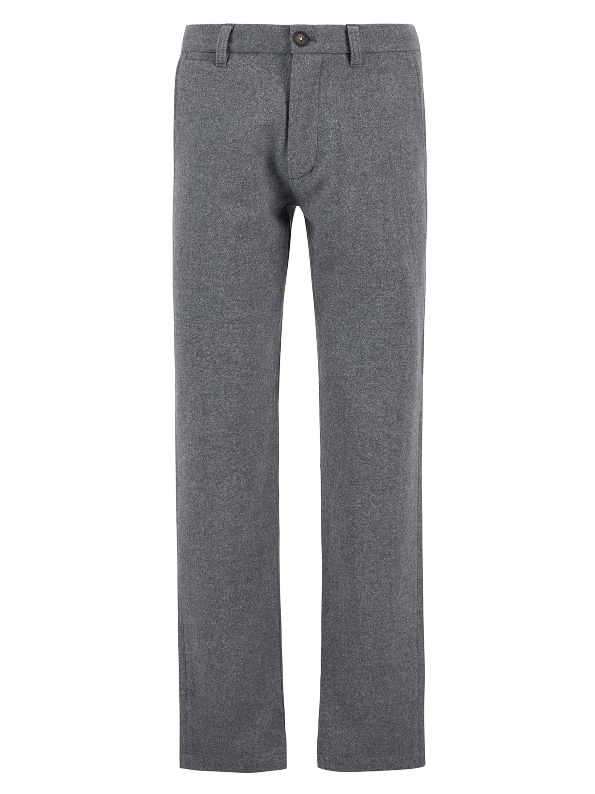 Barbour Wool Blend Tailored Trousers - Grey Marl