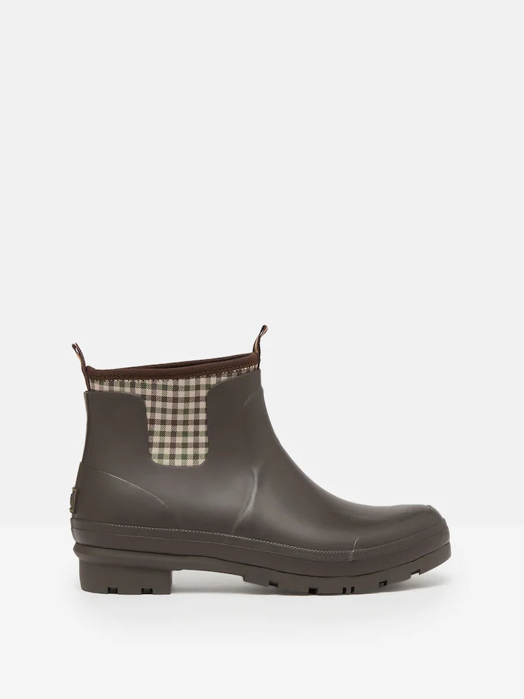 Joules Foxton Chocolate Brown Neoprene Lined Ankle Wellies