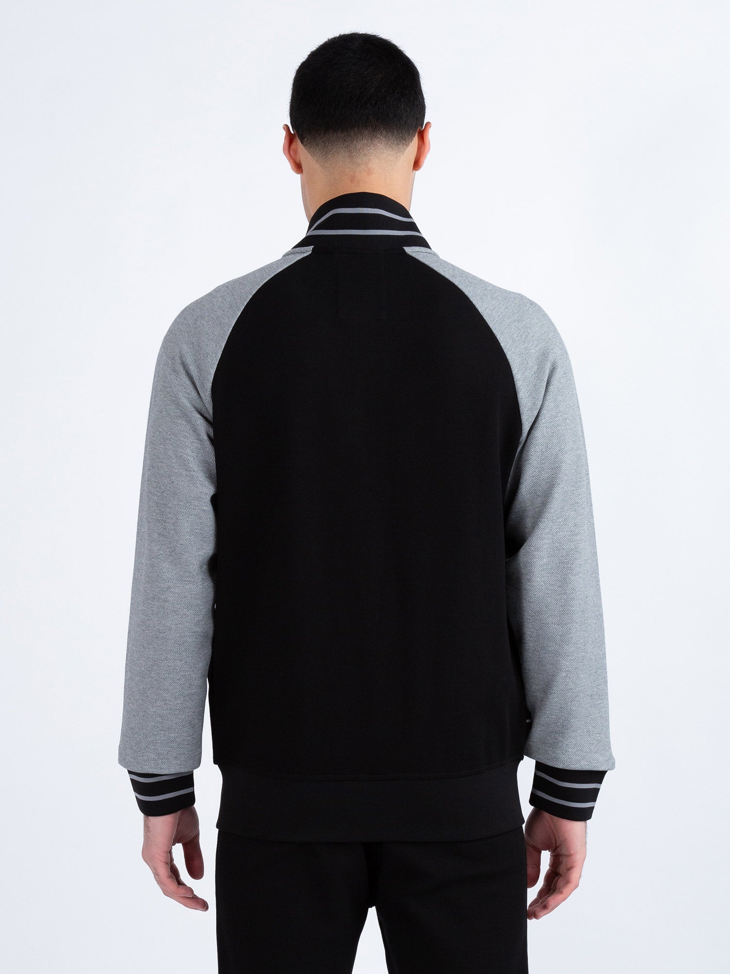 Luke Malone Zip Through Sweat - Black