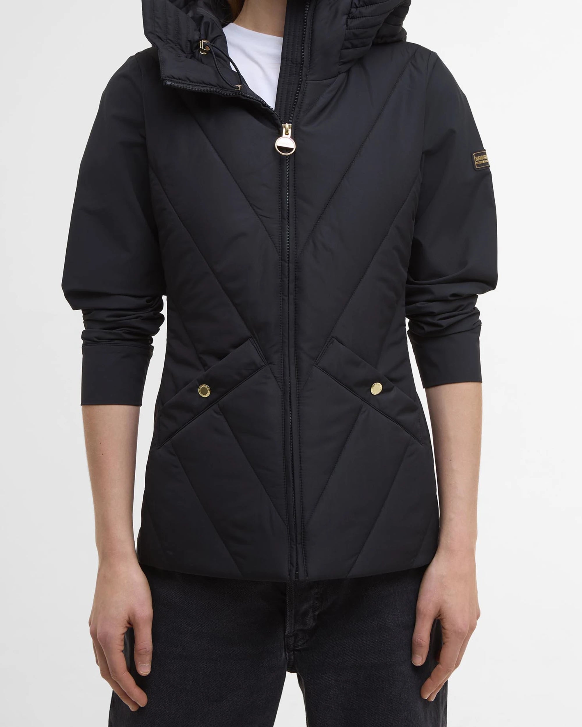 Barbour International Diablo Quilted Sweat - Black