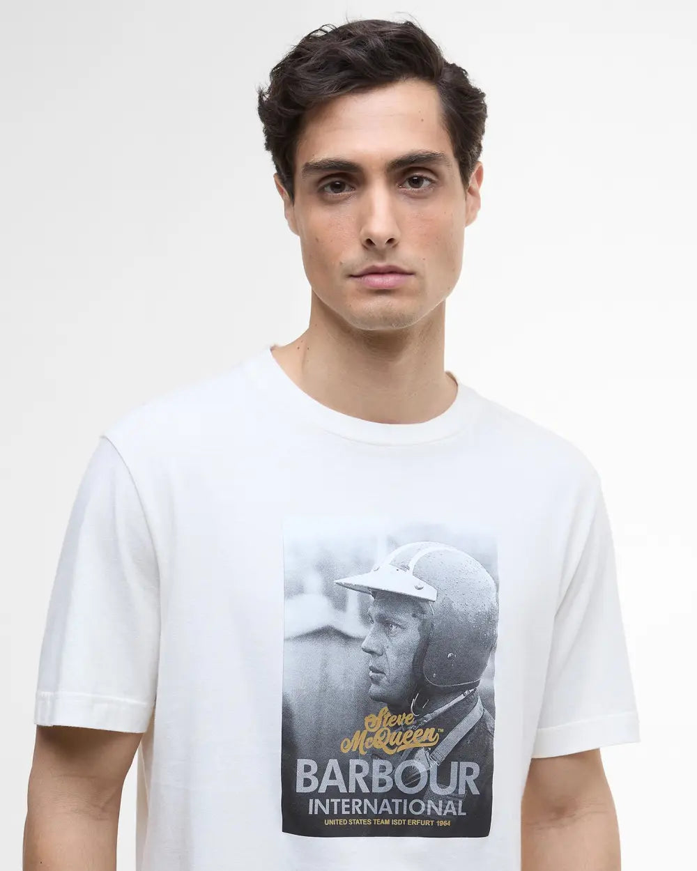 Barbour International SMQ Port T-Shirt - Whisper White