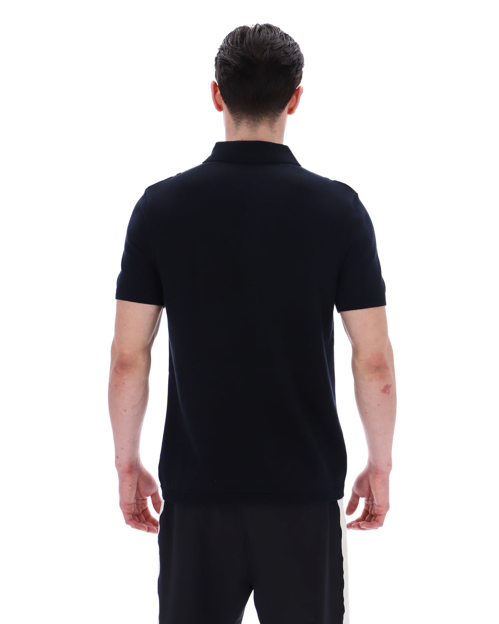 FILA Buddy Bowling Style Knitted Polo - Black/Coconut Milk