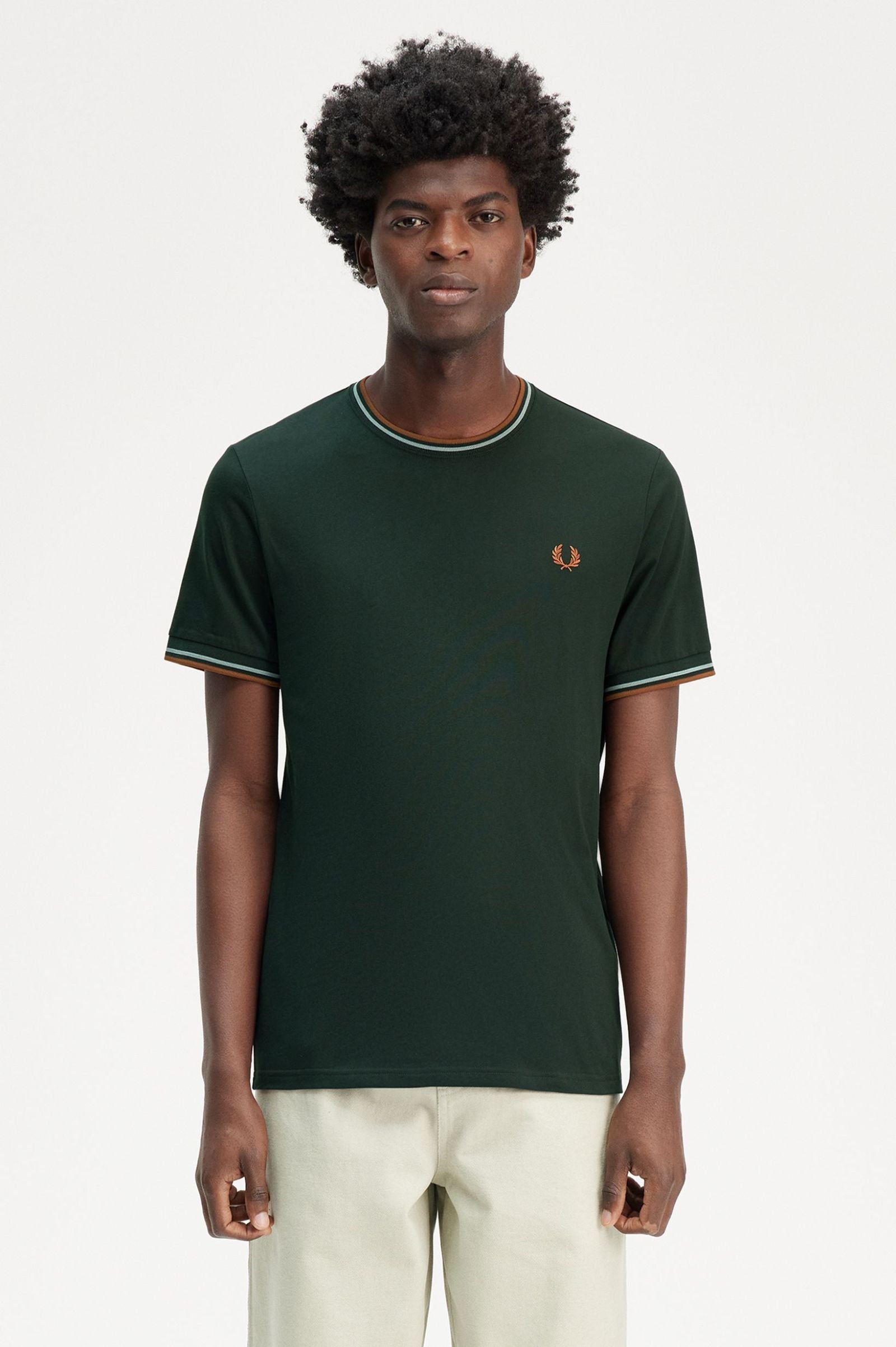 Fred Perry Twin Tipped T-Shirt - Night Green