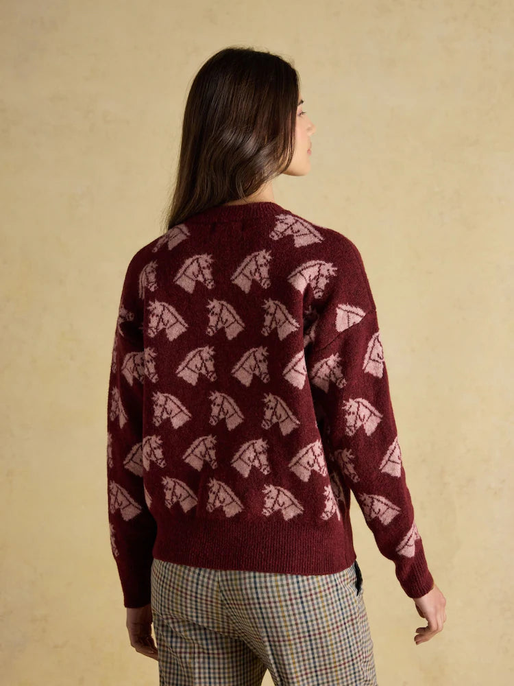 Joules Tally Ho Intarsia Knitted Jumper