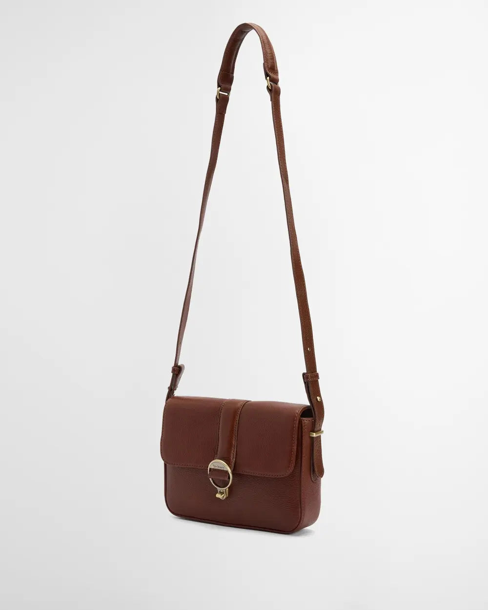 Barbour Rosa Leather Crossbody Bag - Brown