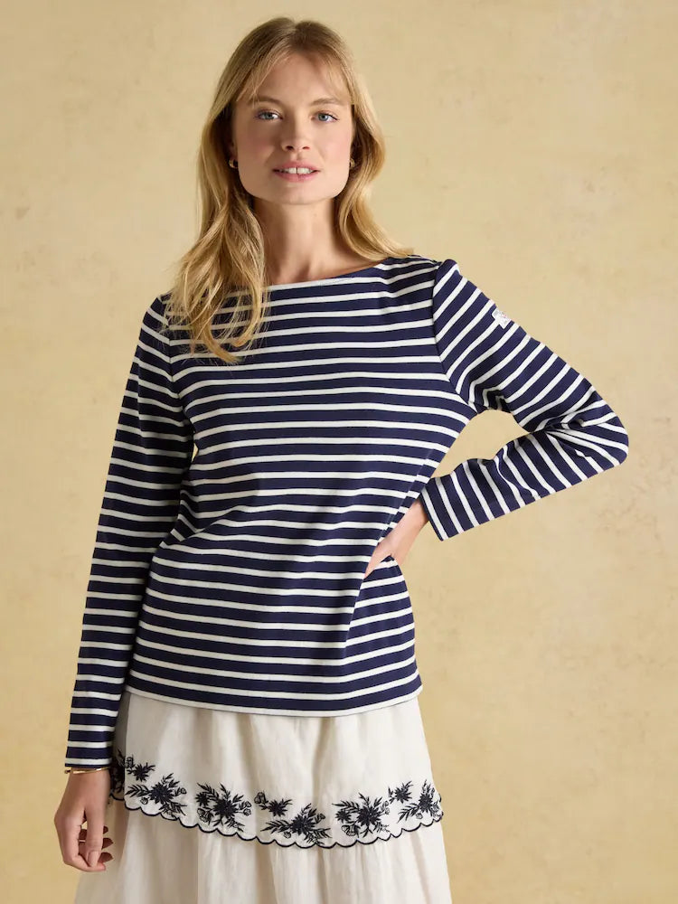 Joules Harbour Top - Navy/Cream