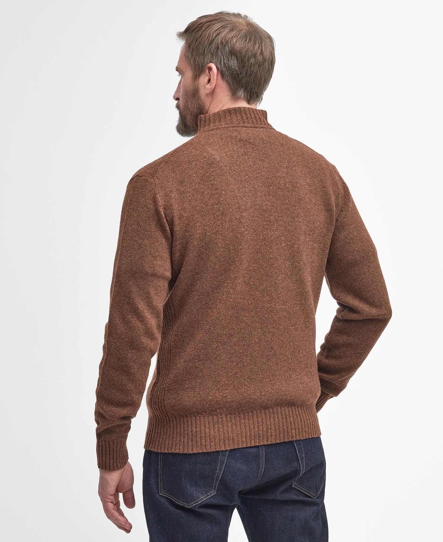 Barbour Essential Lambswool Half Zip - Sandstone