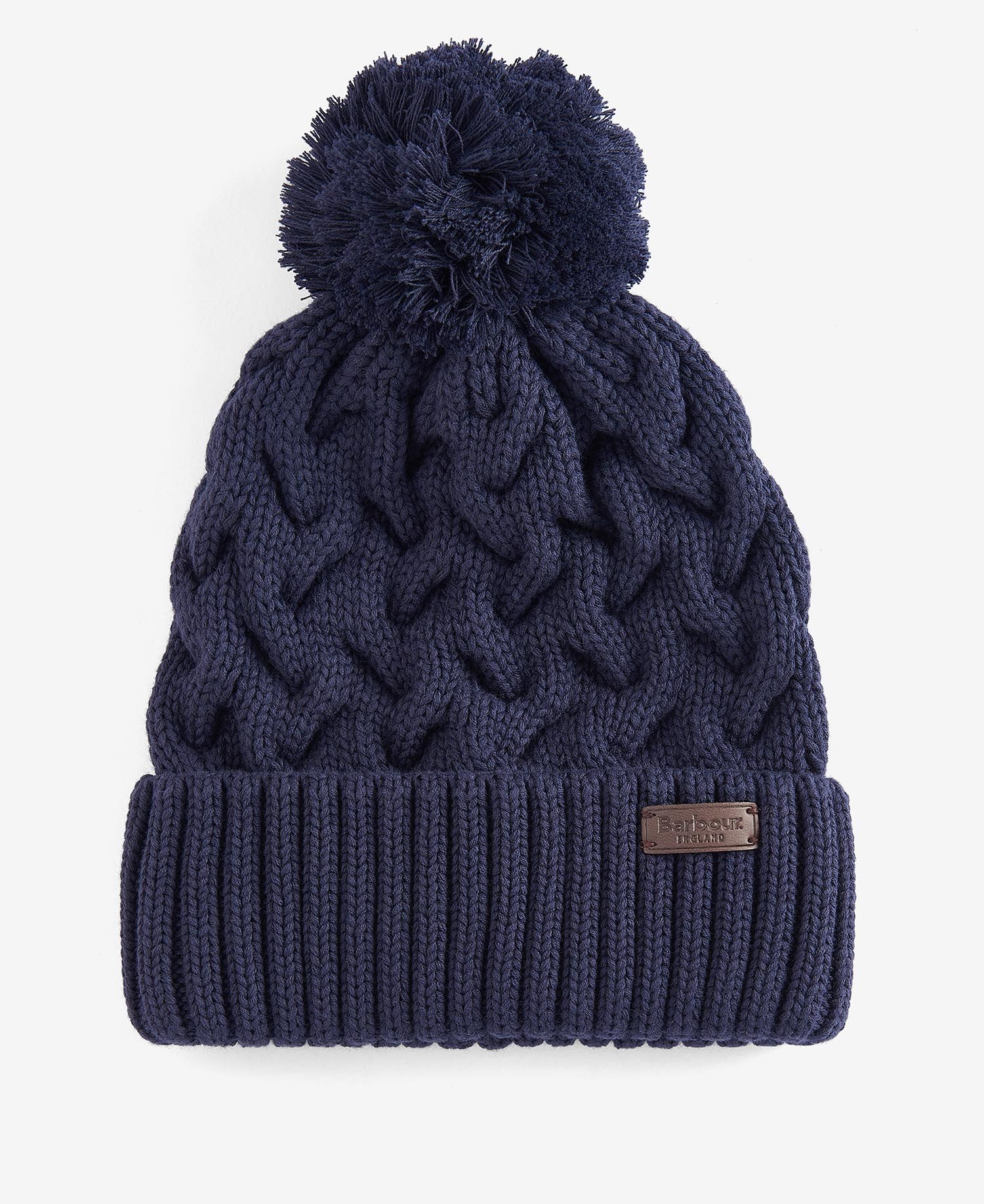 Barbour Gainford Cable Beanie - Navy