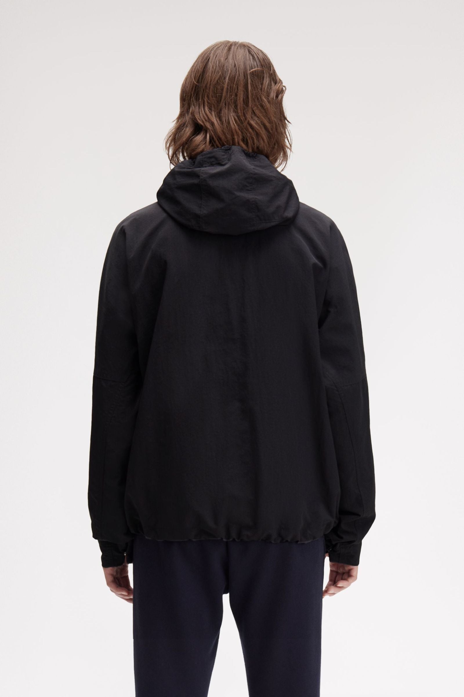 Fred Perry Cropped Ripstop Parka - Black