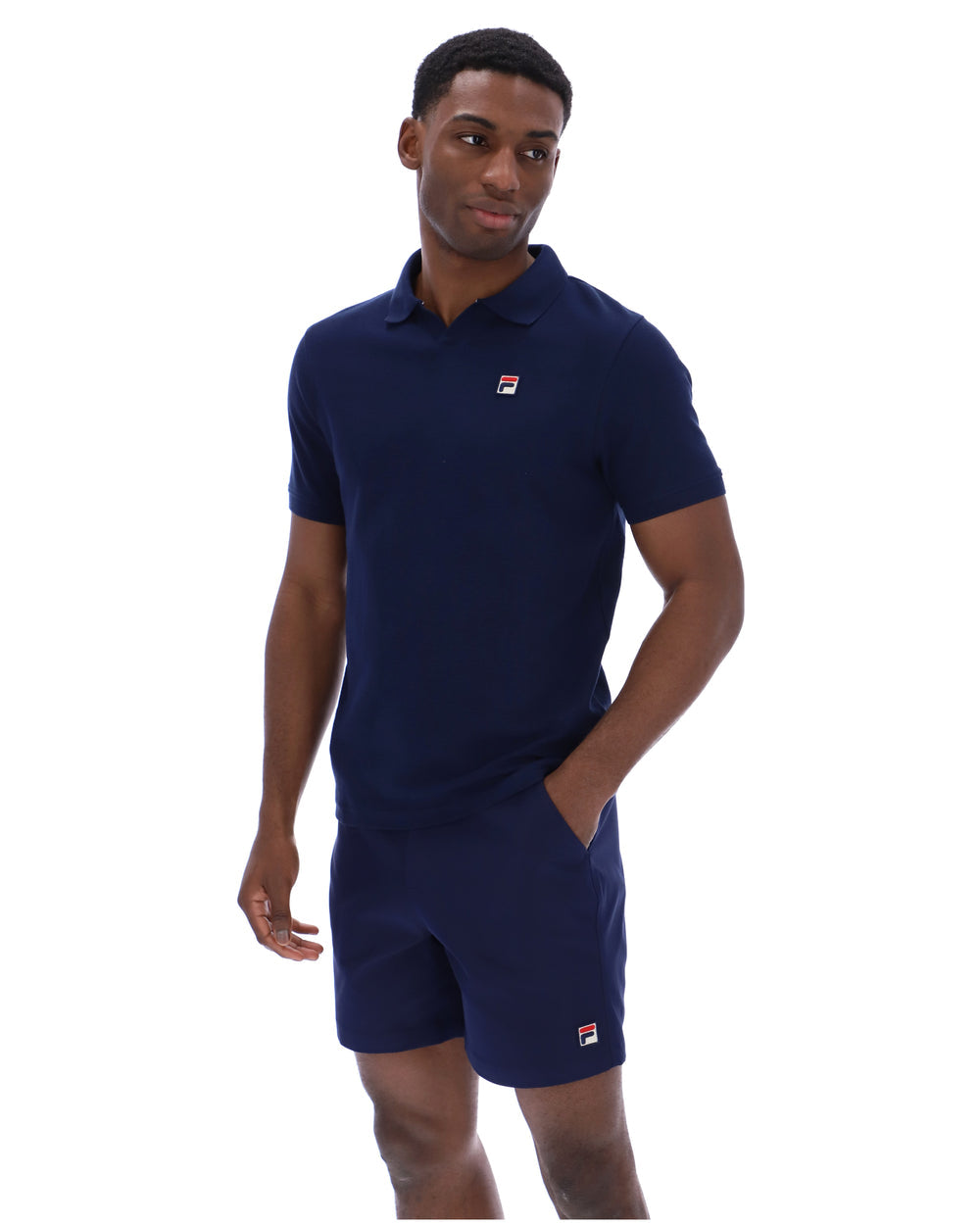 FILA Tristiano Textured Polo - Fila Navy