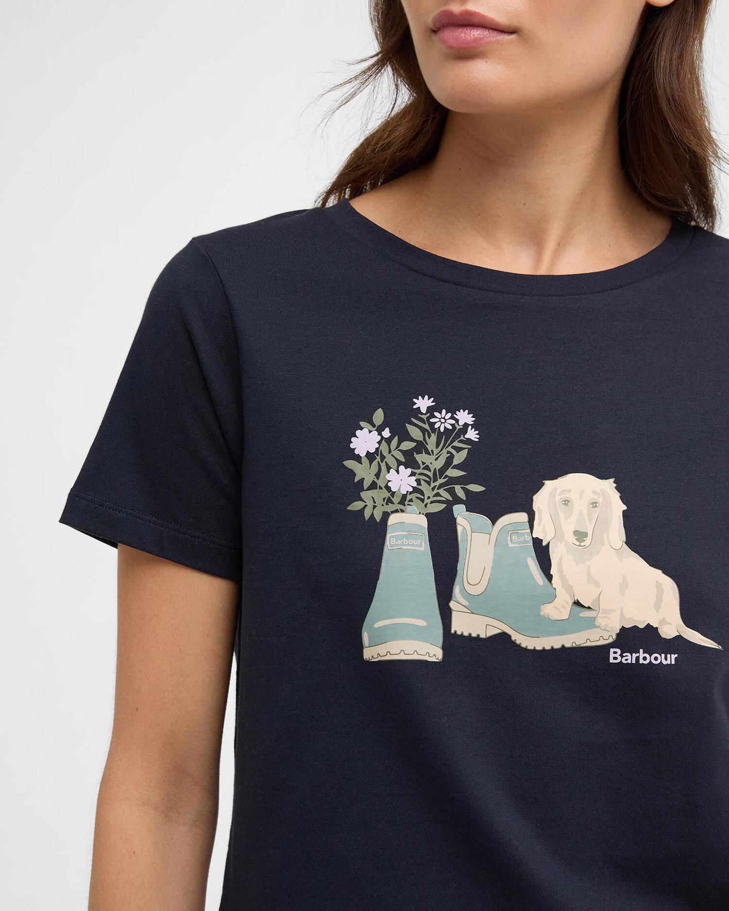 Barbour Brambles T-Shirt - Navy