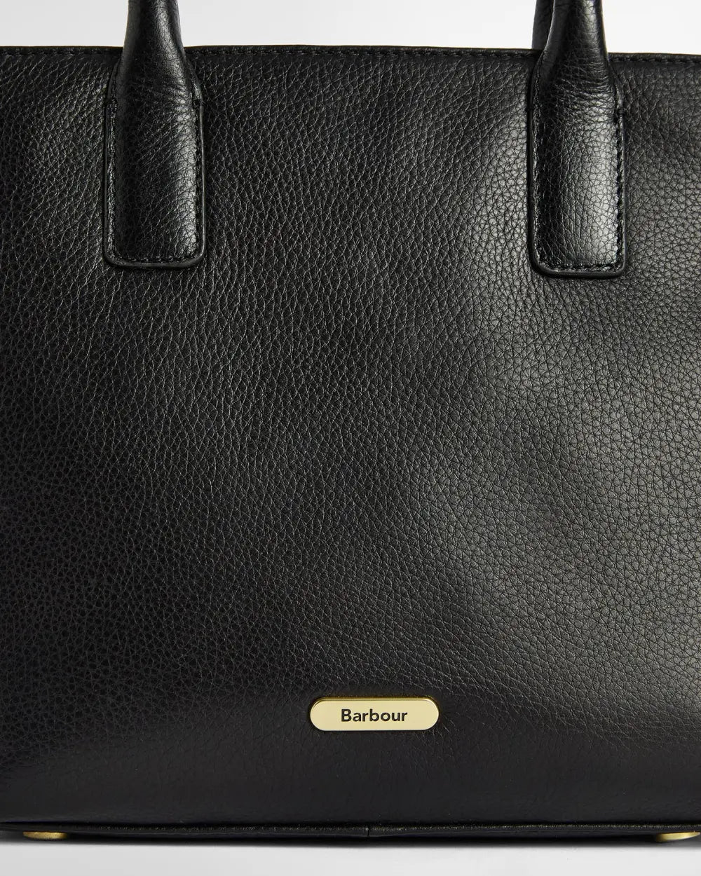 Barbour Birch Leather Tote Bag - Black