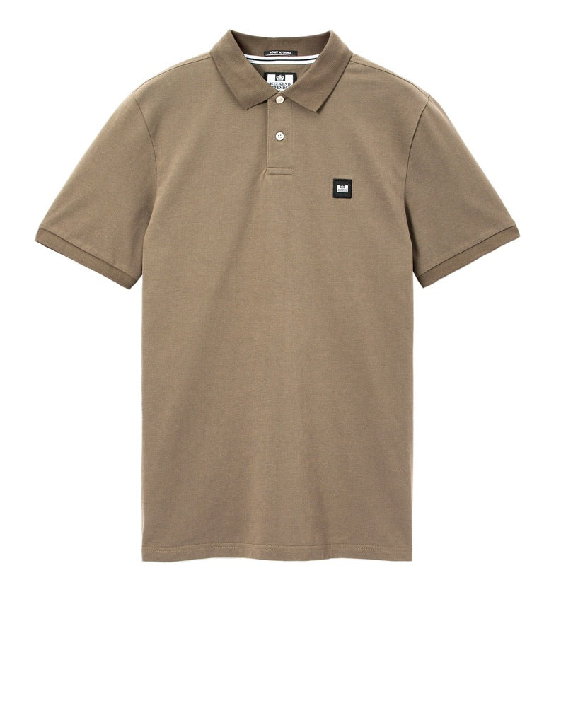 Weekend Offender Caneiros Badge Polo Shirt - Tobacco