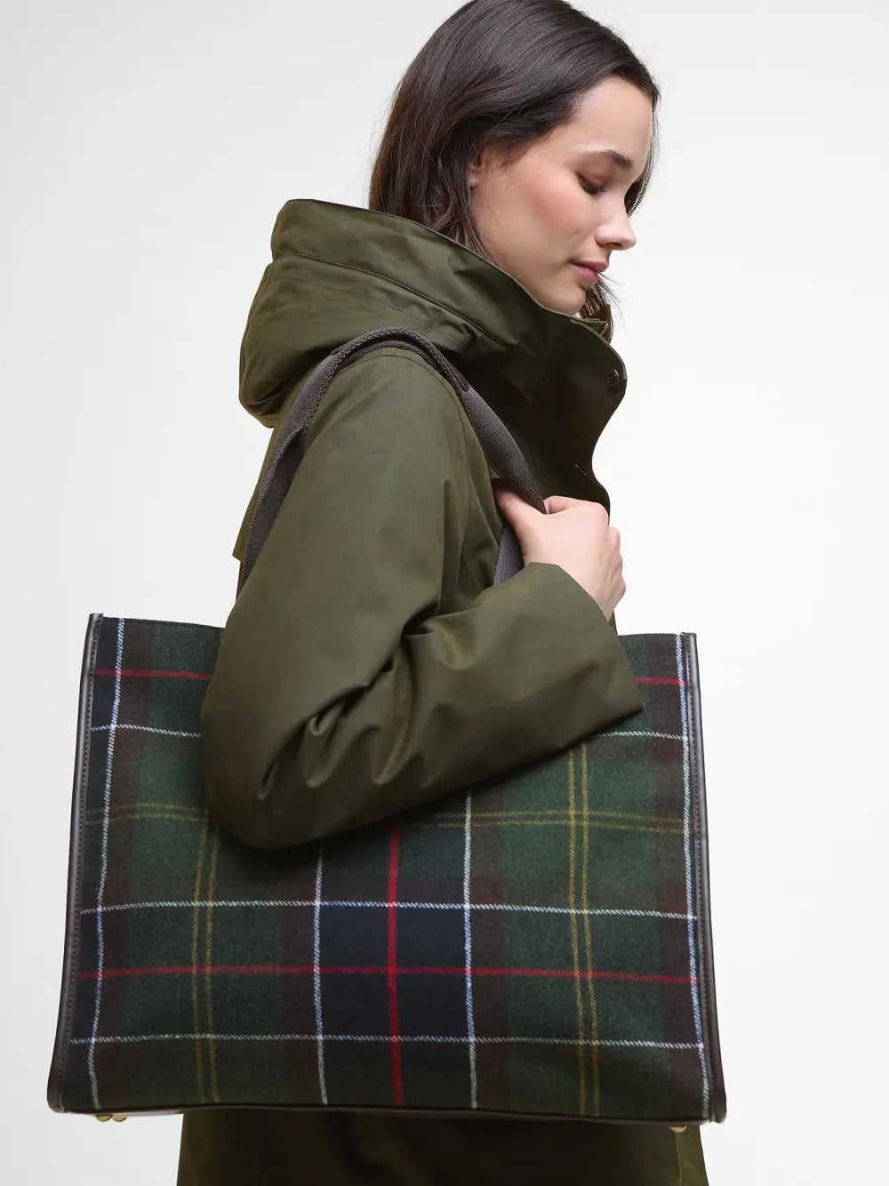 Barbour Tunrberry Tartan Tote Bag - Classic Tartan