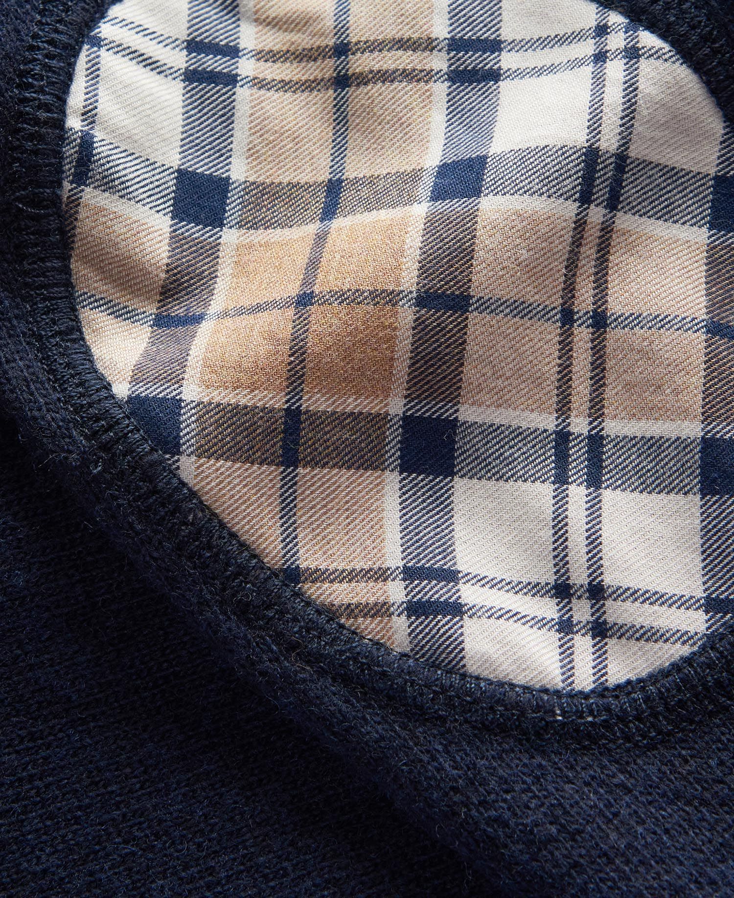 Barbour Pendle Crew Knit - Navy/Fawn