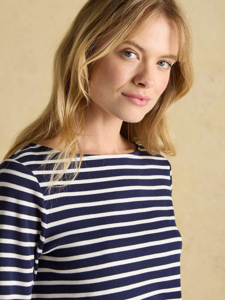 Joules Harbour Top - Navy/Cream