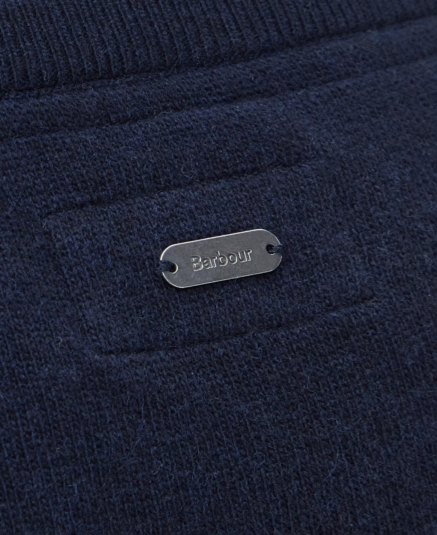Barbour Pendle Crew Knit - Navy/Fawn