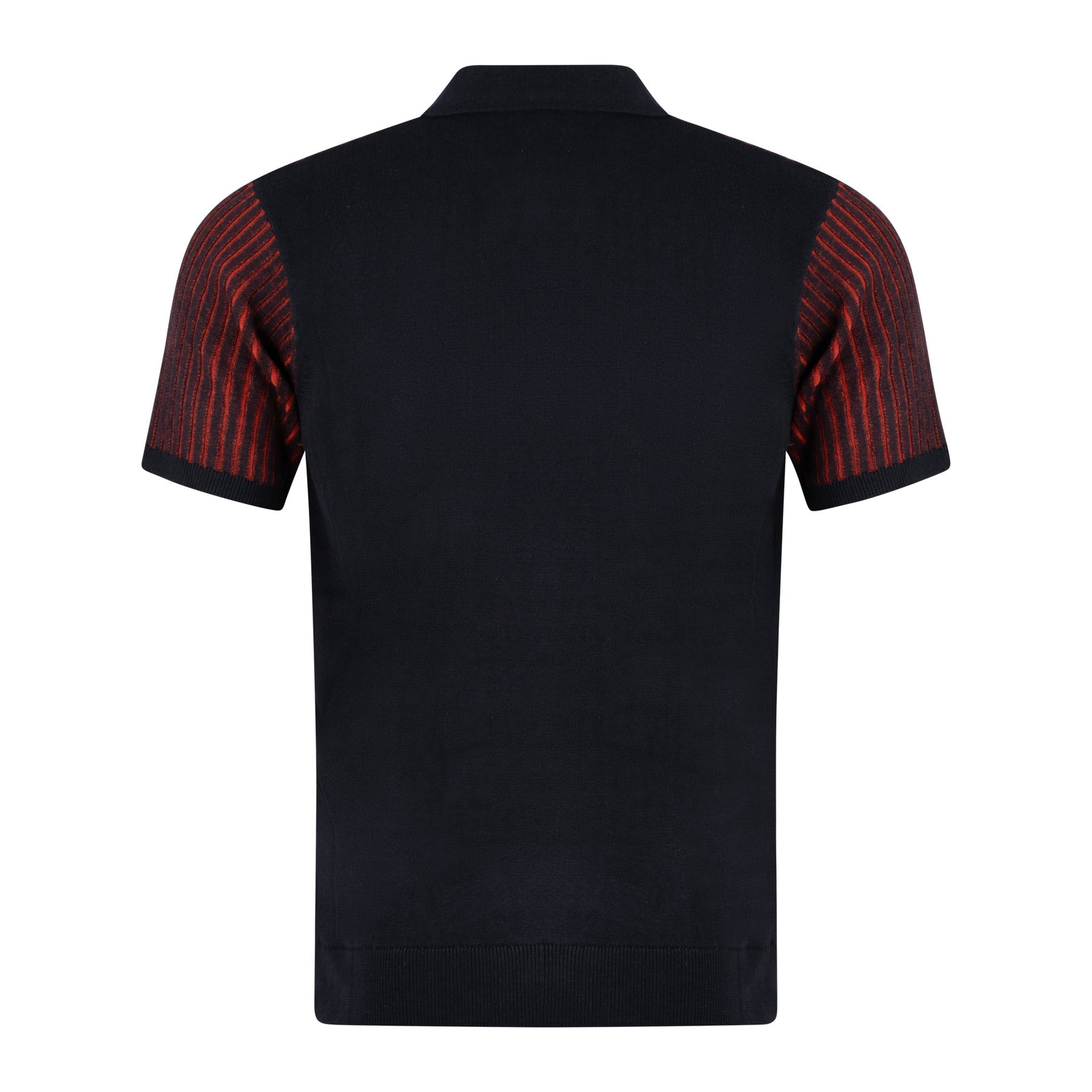 Gabicci Marconi Textured Knit Polo Shirt - Navy