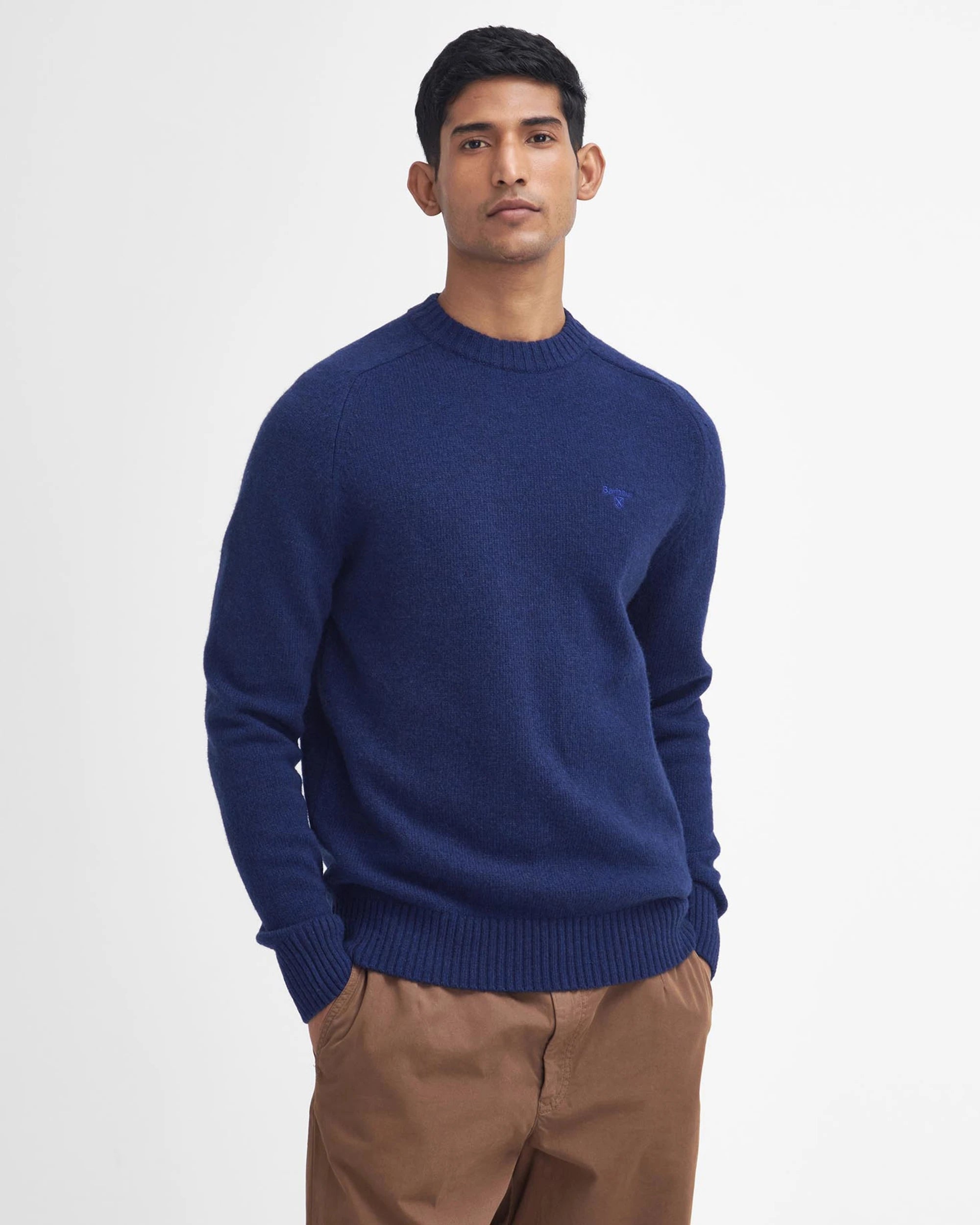 Barbour Grangetown Crew Neck Sweater - Inky Blue