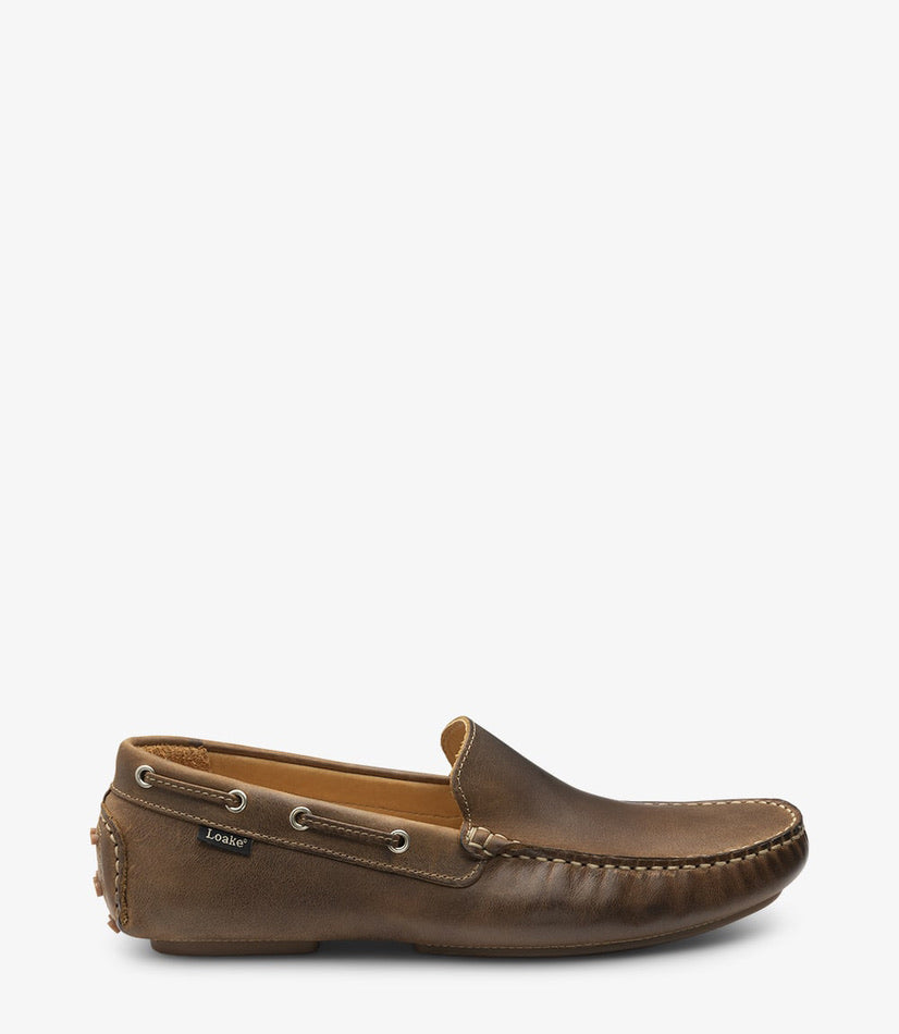 Loake Donnington Driving Shoes - Brown Nubuck