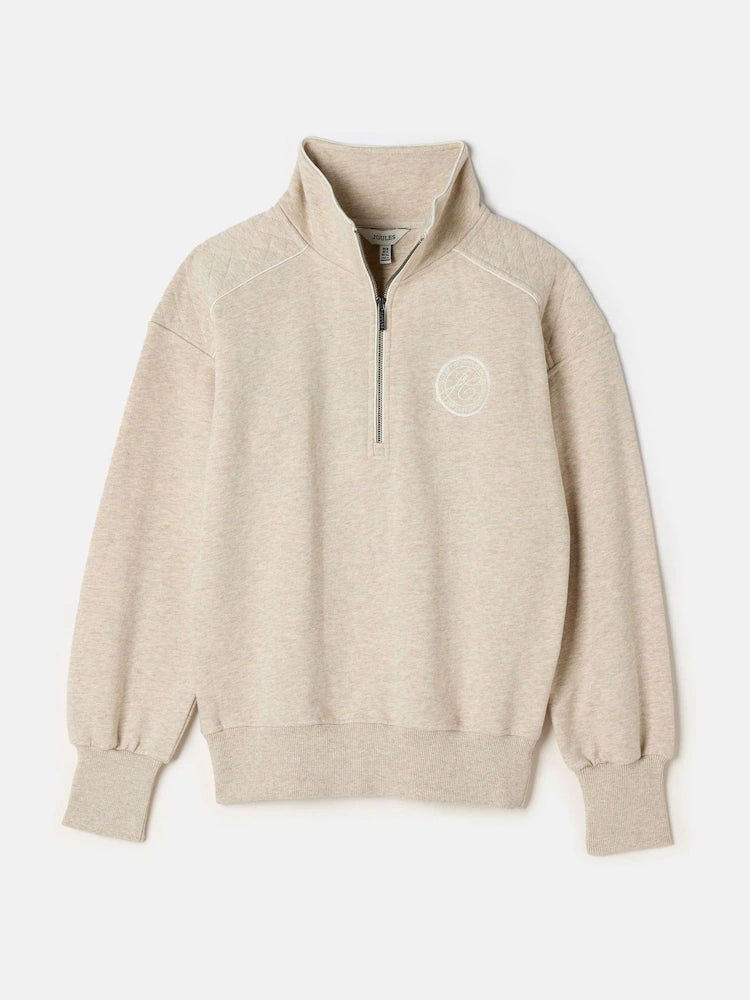 Joules Racquet Cream Half Zip Sweatshirt