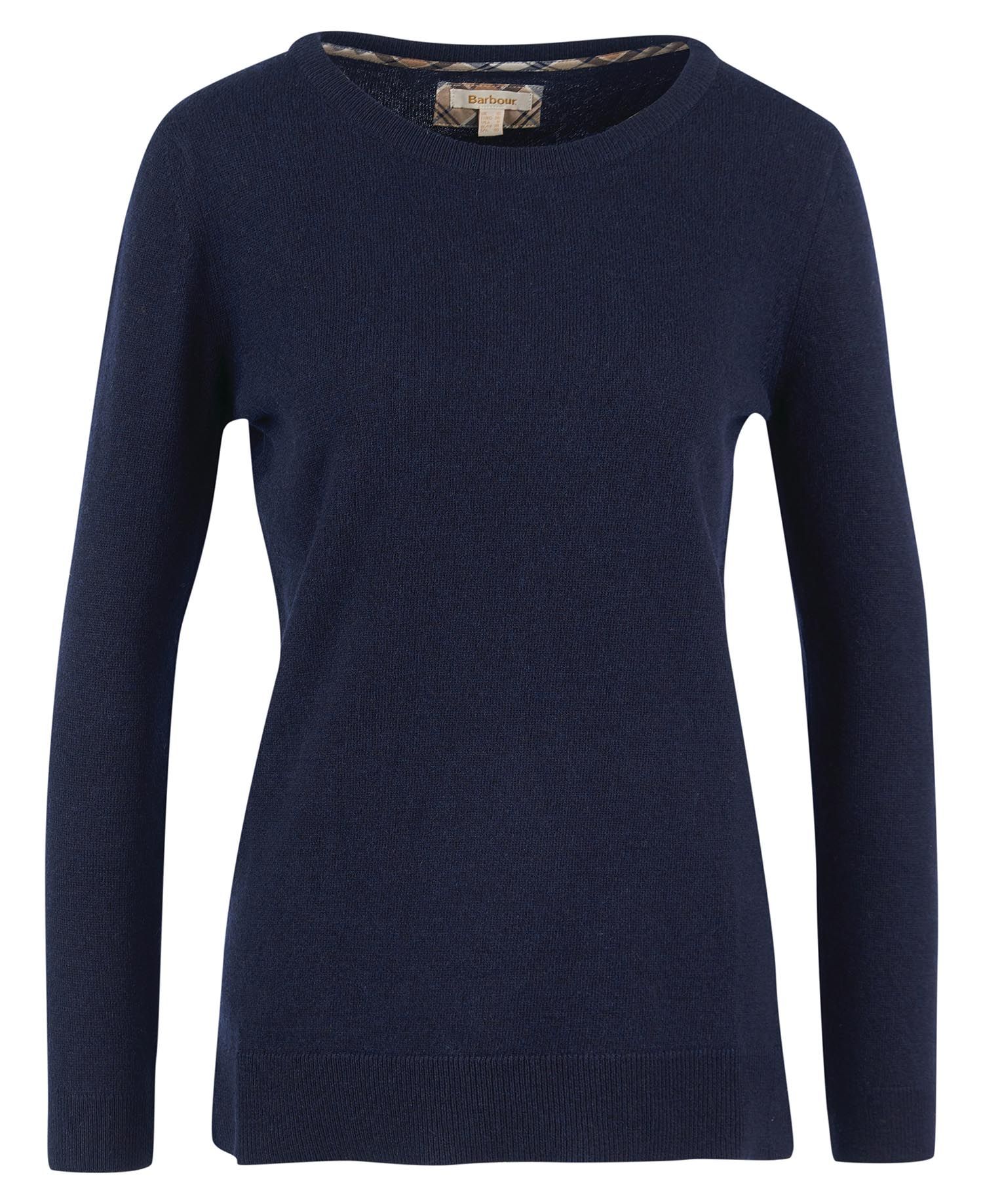 Barbour Pendle Crew Knit - Navy/Fawn
