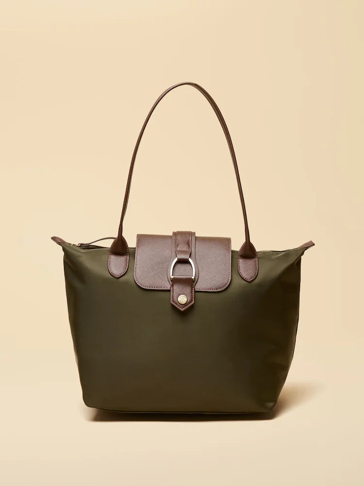 Joules Edie Khaki Shopper Bag