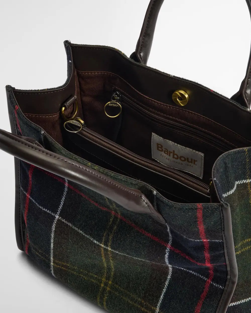 Barbour Barhill Tartan Tote Bag - Classic Tartan