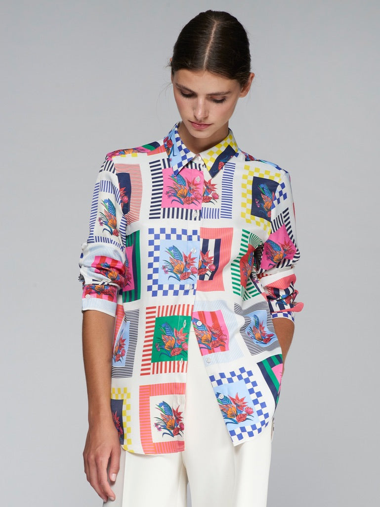 Vilagallo Gaby Shirt - Flores