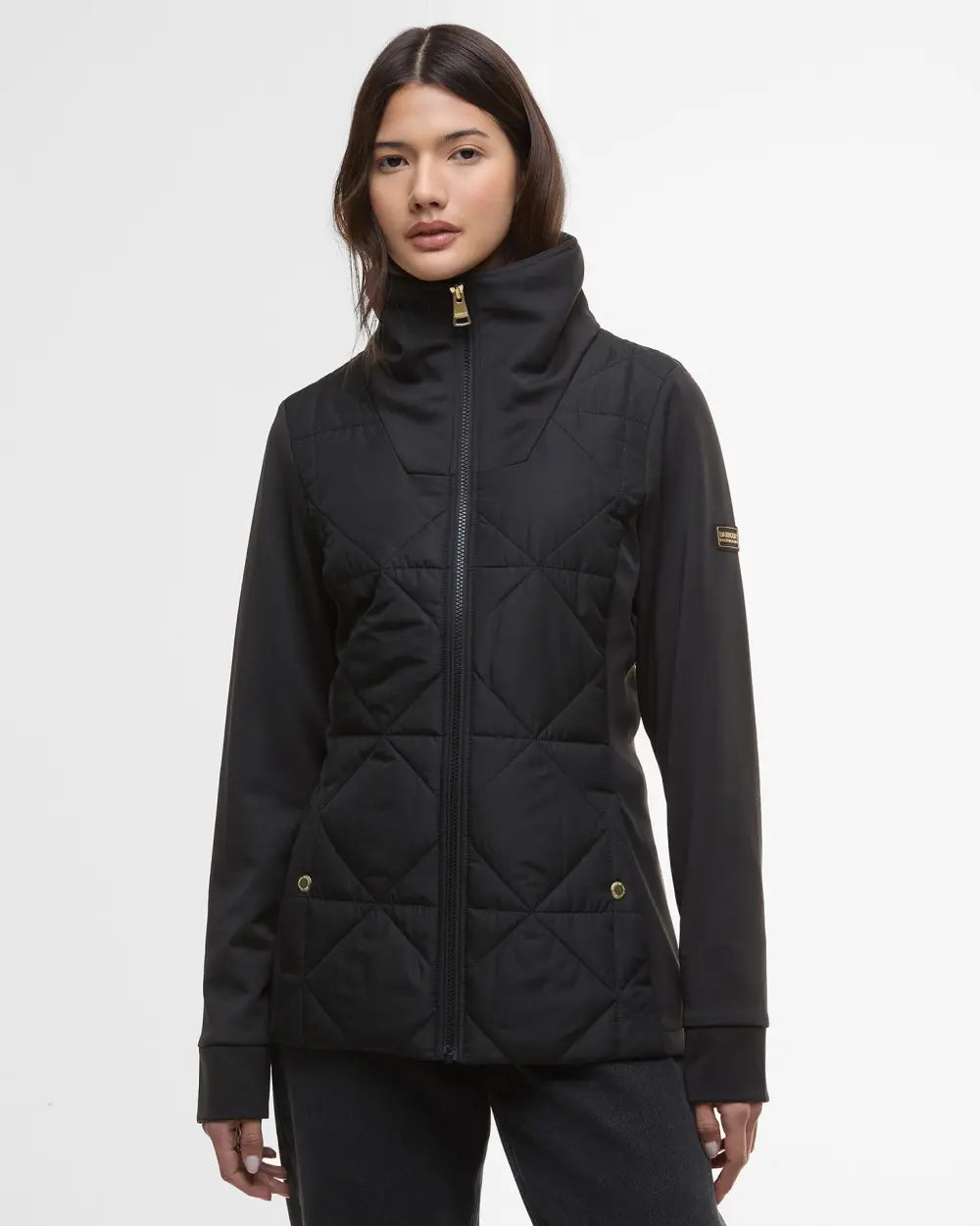Barbour International Kya Quilted Sweatshirt - Black