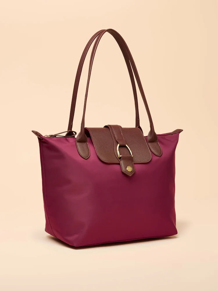 Joules Edie Berry Red Shopper Bag