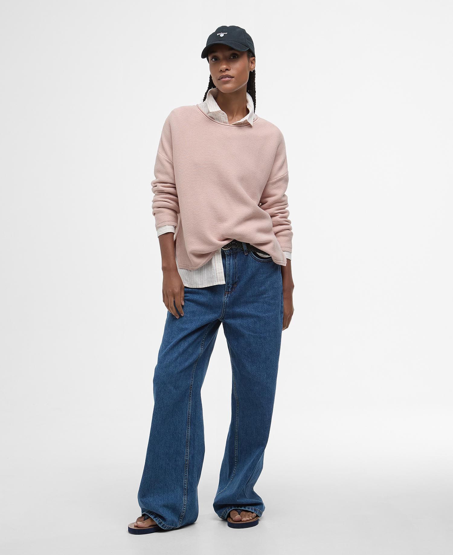 Barbour Marine Knitted Jumper - Primrose Pink