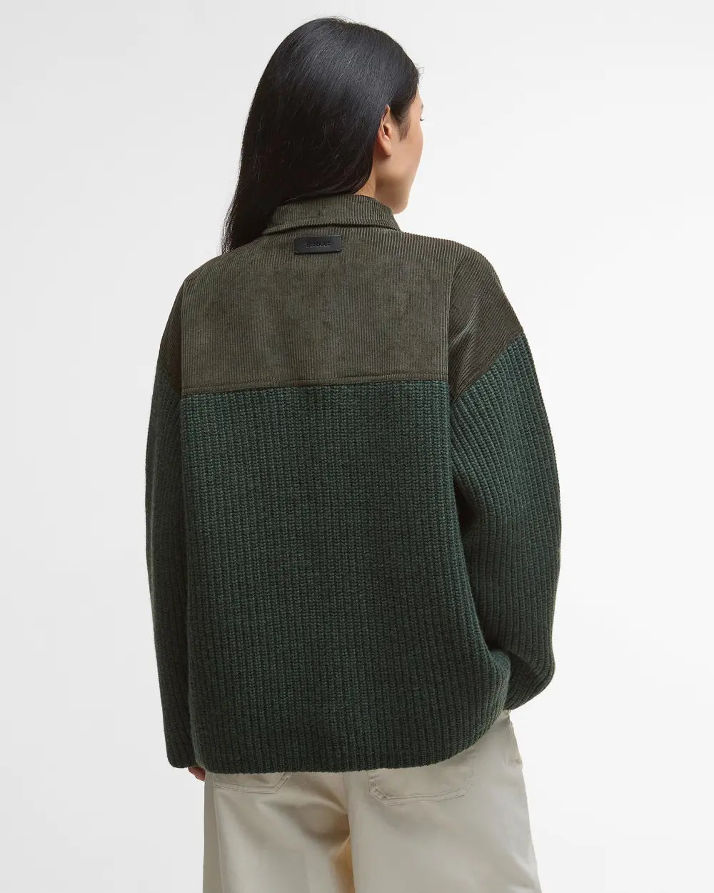 Barbour International Maxine Knitted Overshirt - Olive
