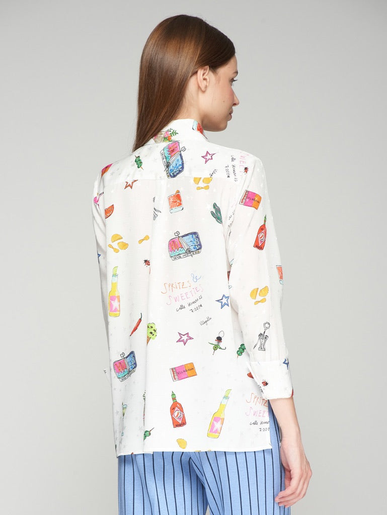 Vilagallo Mariela Aperitivo Print Jacqaurd