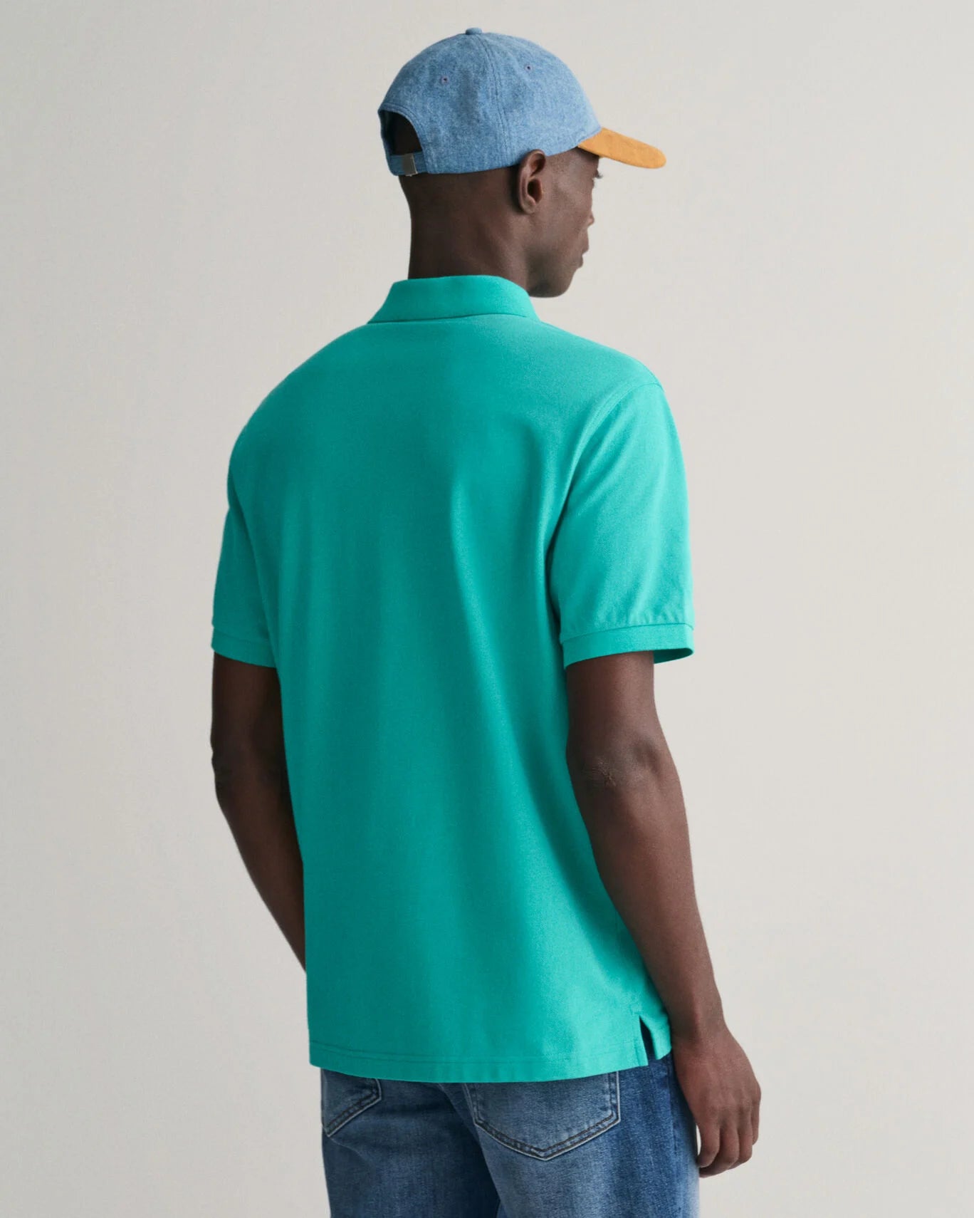 Gant Regular Shield Pique Polo Shirt - Lagoon Blue