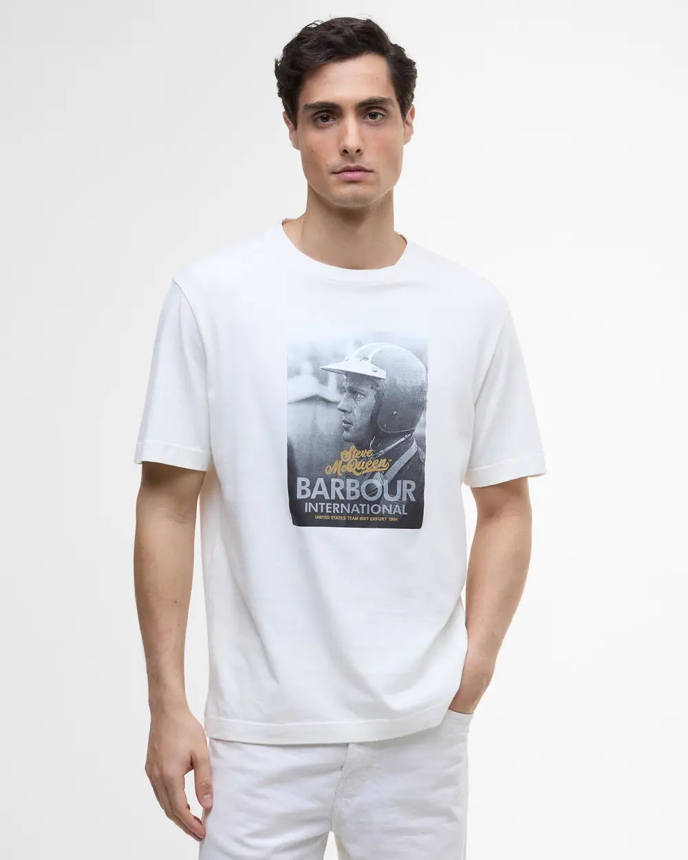 Barbour International SMQ Port T-Shirt - Whisper White