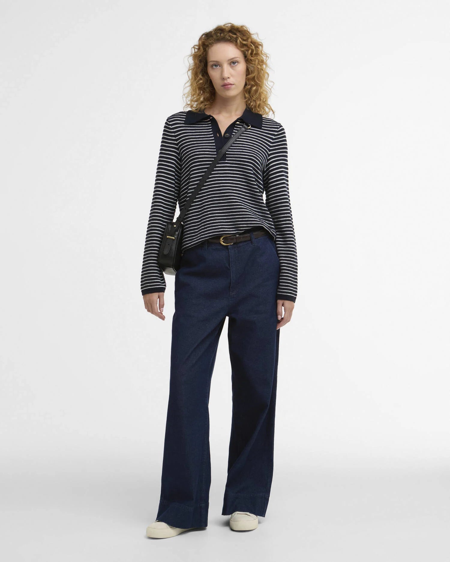 Barbour Inez Knitted Jumper - Dark Navy Stripe