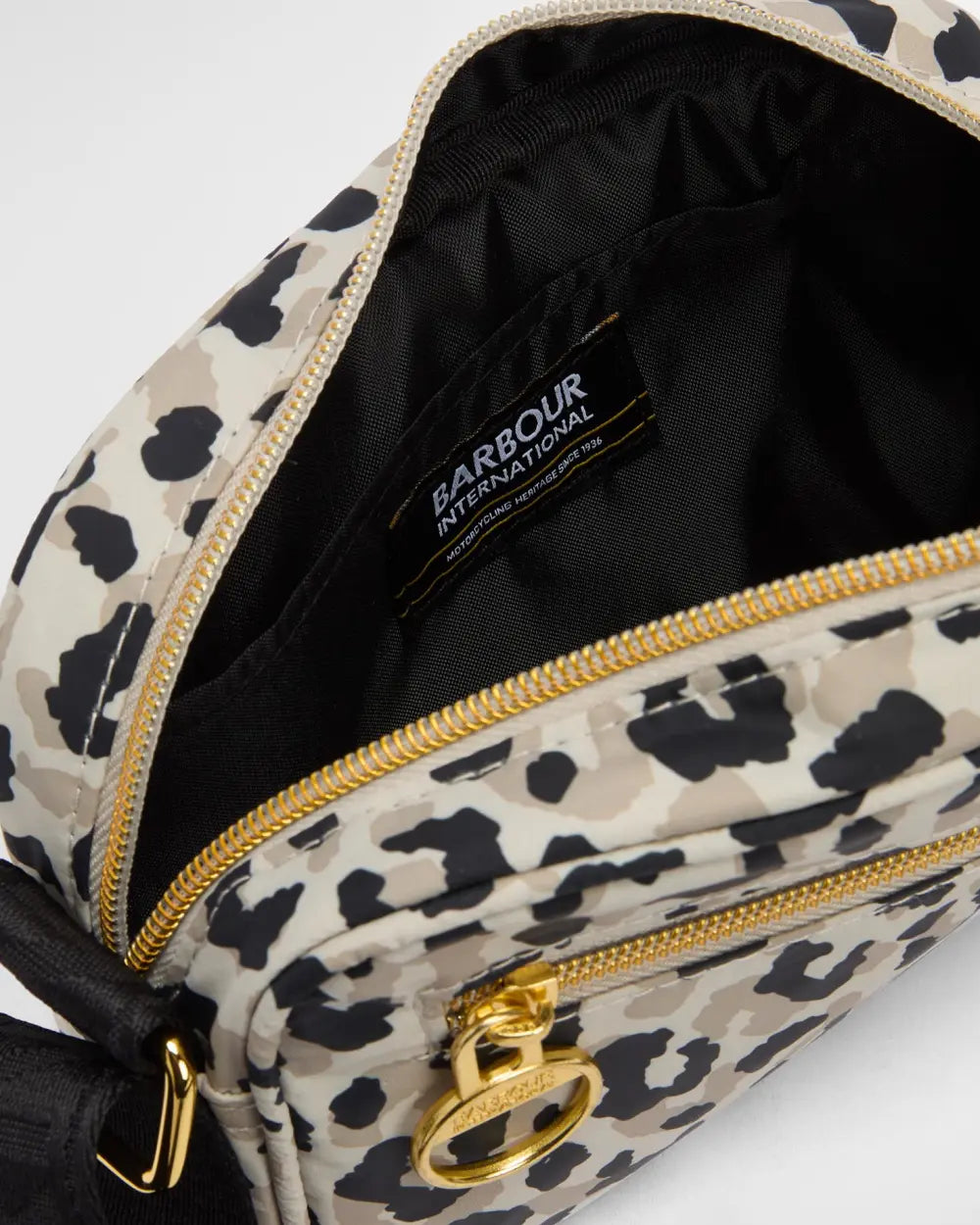 Barbour International Boulevard Micro Crossbody Bag - Jasmine Leopard