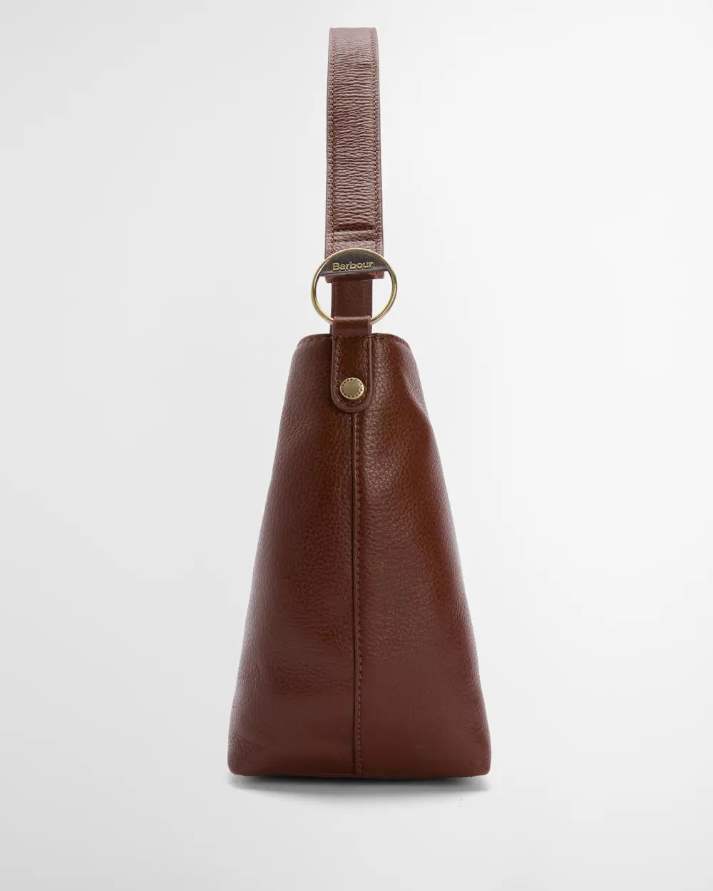 Barbour Cedar Leather Bucket Bag - Brown