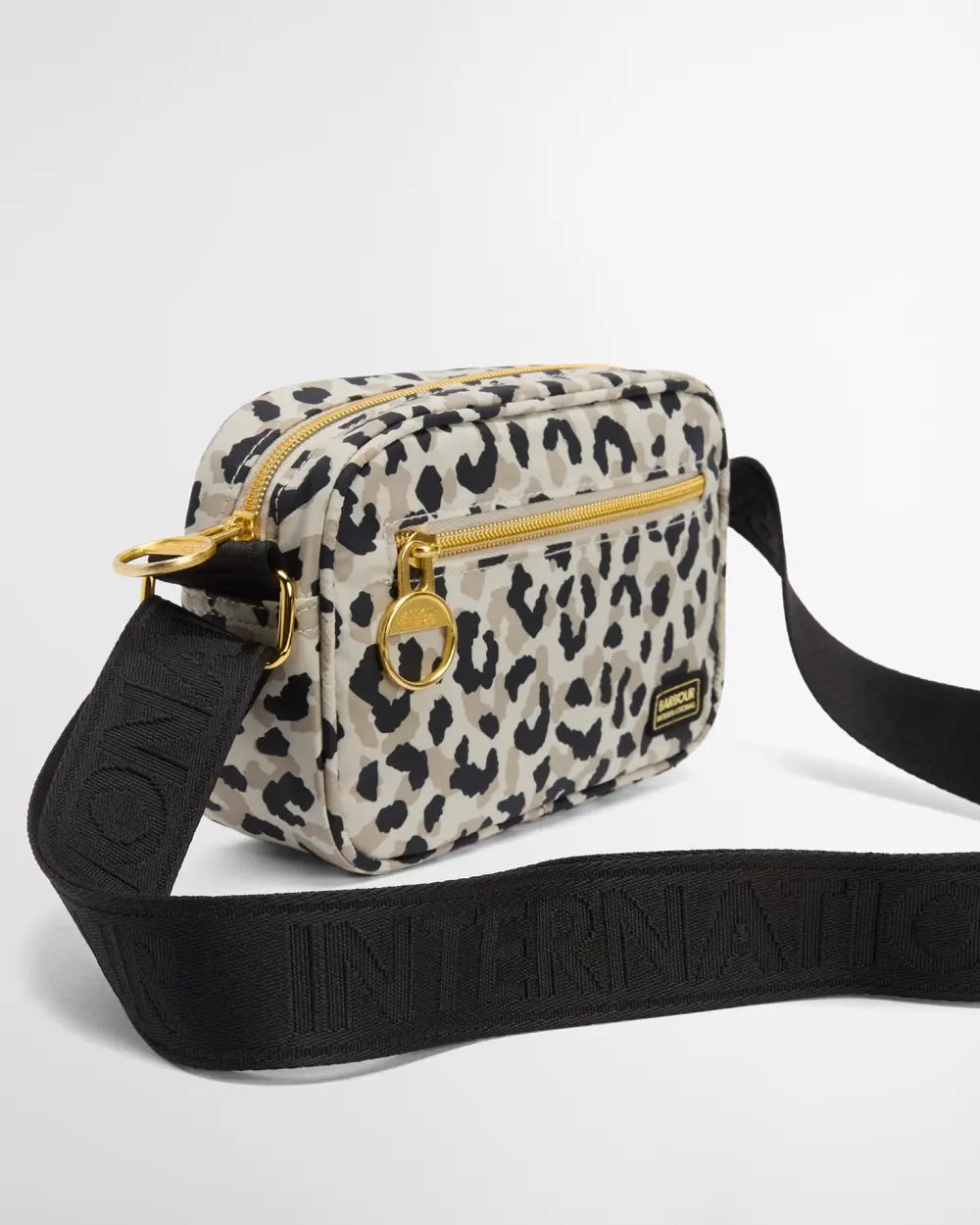 Barbour International Boulevard Micro Crossbody Bag - Jasmine Leopard
