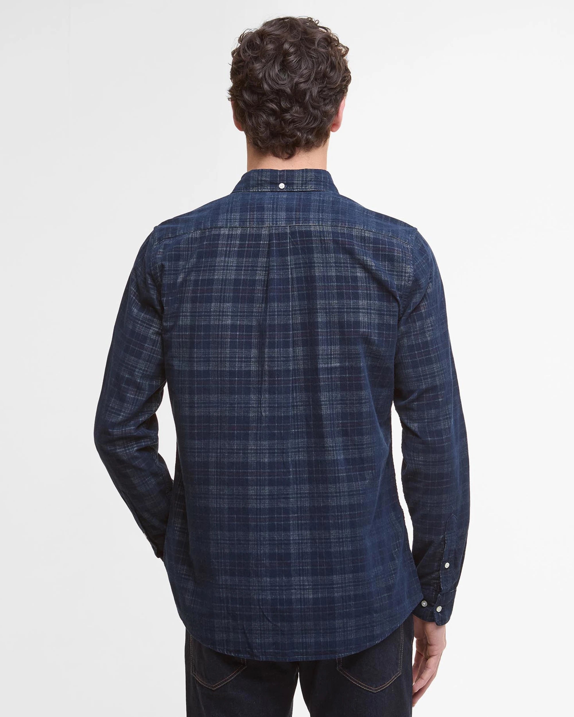 Barbour Southfield Tailored Fit Cord Shirt - Dark Navy