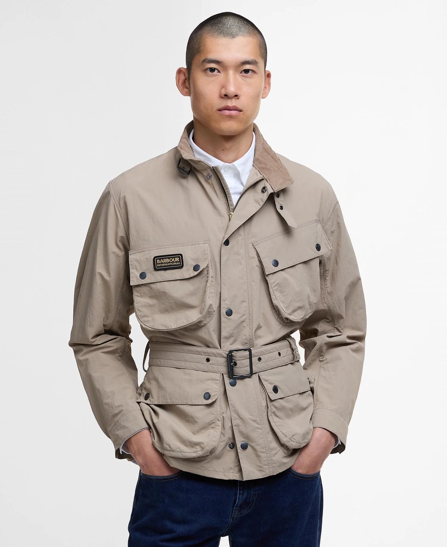 Barbour International Contempary A7 Showerproof Jacket - Timberwolf