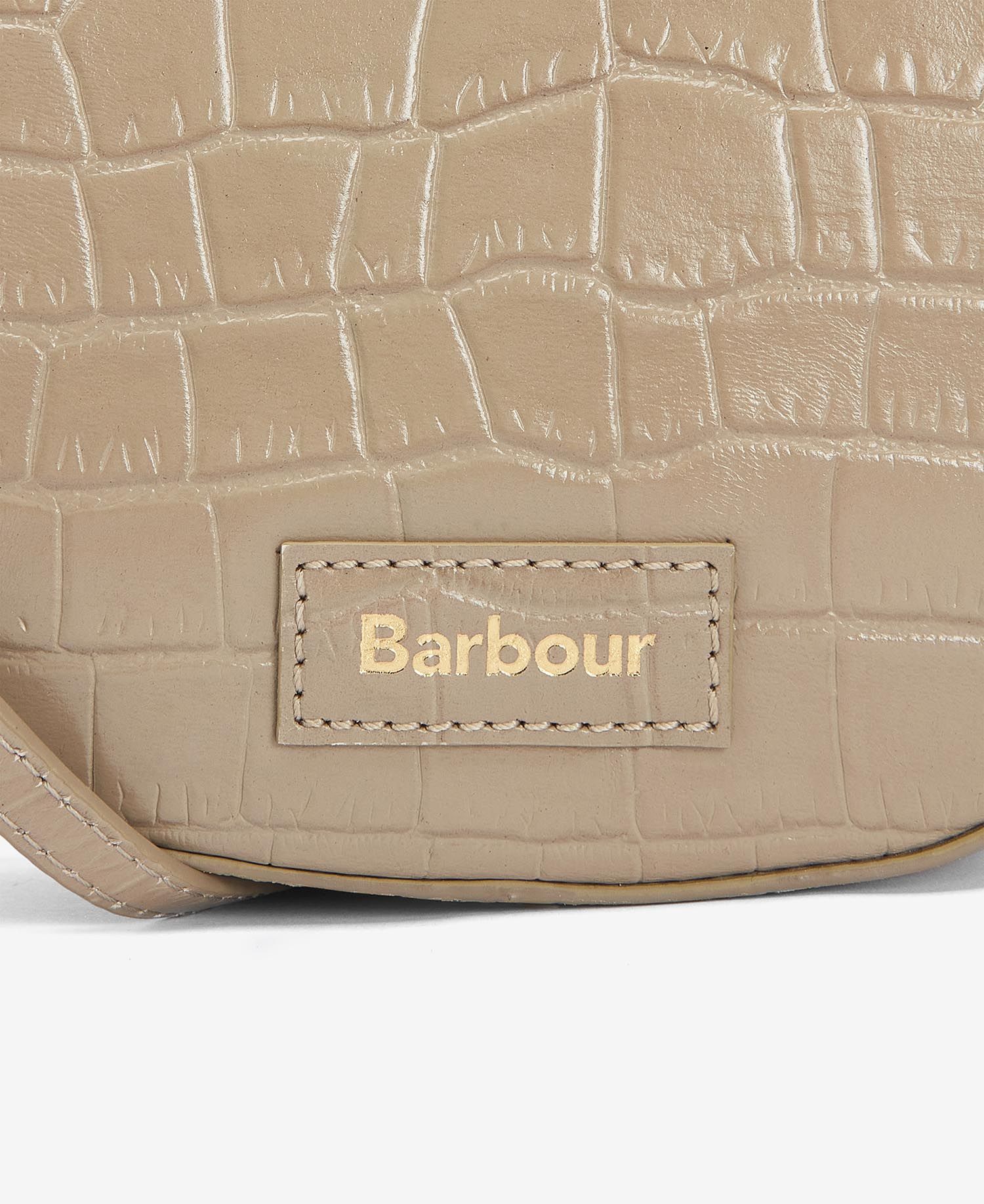 Barbour Eilein Leather Saddle Bag - Honey